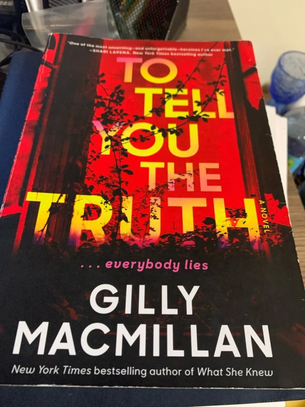 Gilly Macmillan Red & Black 'To Tell You the Truth' Paperback Novel - Picture 1 of 4